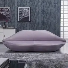 DMUEBLES - DM SOFA KISS 3 ASIENTOS ULTRACUERO - UVA PASTEL