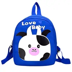 MINARI - Mochila para Niños Lonchera Escolar Vaquita Azul MV1