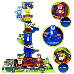 SONIC - Juguete Set de Parqueo THE HEDGEHOG SNI-2033
