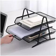 MINARI - Organizador de Papeles 3 Niveles Negro Y10