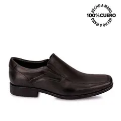 VIALE - Zapato Mocasín Vestir MATEO-2504 Negro Homme Cuero