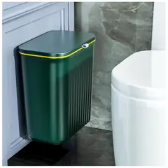 MINARI - Tacho de Basura Colgante con Tapa Multiusos Verde TB3