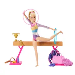 BARBIE - Set de Juego Gimnasta con Cabello Rubio