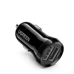 UGREEN - Cargador Coche Doble Puerto 2 Mini Usb-A Carro - 4.8a