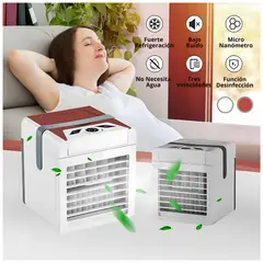 GENERICO - Mini Ventilador Cubo Portátil Ultra Silencioso Versión 2025 - Ocre - M