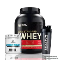 OPTIMUN NUTRITION - Gold Standard Whey 5lb Vainilla+Creatina DragonPharma 300gr
