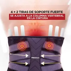 PROIRON - Cinturón de Soporte Lumbar XL