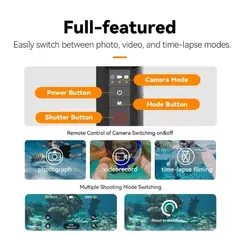 TELESIN - Mango Flotante con Bluetooth para GoPro Hero 13 a Hero 8