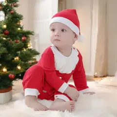 GENERICO - ROPA DE BEBÉ NAVIDEÑO BODY + GORRO