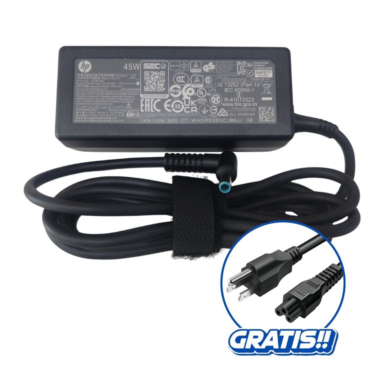 Cargador de Laptop Original 45W Punta Azul 19,5 V 2,31A - 45W