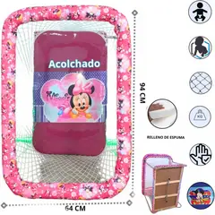 GENERICO - Corral para Bebes Acolchado Plegable MODELO CARAMELO