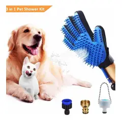 OEM - Guante De Baño de Mascotas Manguera Peina Masajea
