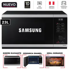 SAMSUNG - Horno Microondas 23 Lts con Dorador Grill MG23DG4524ATPE