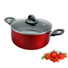 OSTER - Olla Oster® 25CM Antiadherente Herscher de 4.7L Rojo 80161 02