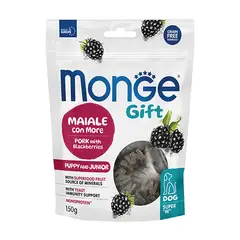 MONGE - Gift Super M Puppy And Junior 150gr - Cerdo Y Moras