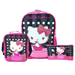 SCOOL - Set HELLO KITTY Mochila-Lonchera-Cartuchera marca