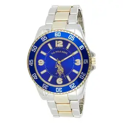 US POLO ASSN - Reloj de cuarzo de dos tonos aliacion de metal hombre