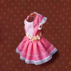 GENERICO - VESTIDO ROSADO DULCE Y LACE COLOR ROSADO TALLA M