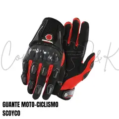 SCOYCO - GUANTES MC09 ROJO TALLA M MOTO-CICLISMO