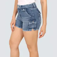 PARADA 111 - SHORT CARGO CINTURA MUJER BRUNA