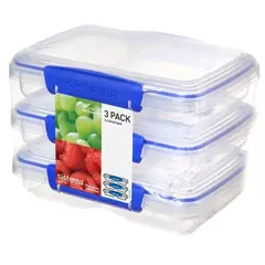 RUBBERMAID - Juego de 3 Contenedores Pequeño para Alimentos Sistema 1513ZS