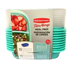 RUBBERMAID - 10 Recipientes con 946ml 2141748