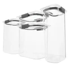 RUBBERMAID - Set de 4 herméticos de plastico Brilliance Tritan1994253
