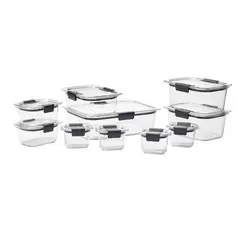 RUBBERMAID - Set de 10 herméticos de plastico Brilliance Tritan 1990616