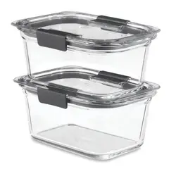 RUBBERMAID - Set de 2 herméticos de vidrio Brilliance 2118309