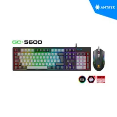 ANTRYX - KIT GAMING TECLADO MECANICO + MOUSE GC-5600 BLACK RED SWITCH