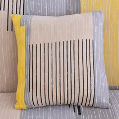 GENERICO - Fundas de Cojines x6 und diseño multicolor amarillo