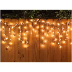 INSPIRA MARKET - Cortina Luces Led Decoración Navidad Cálida 3m Extensible