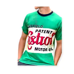 GENERICO - Polo Castrol Motor Oil Formula 1 Moto Camiseta F1 WRC Verde
