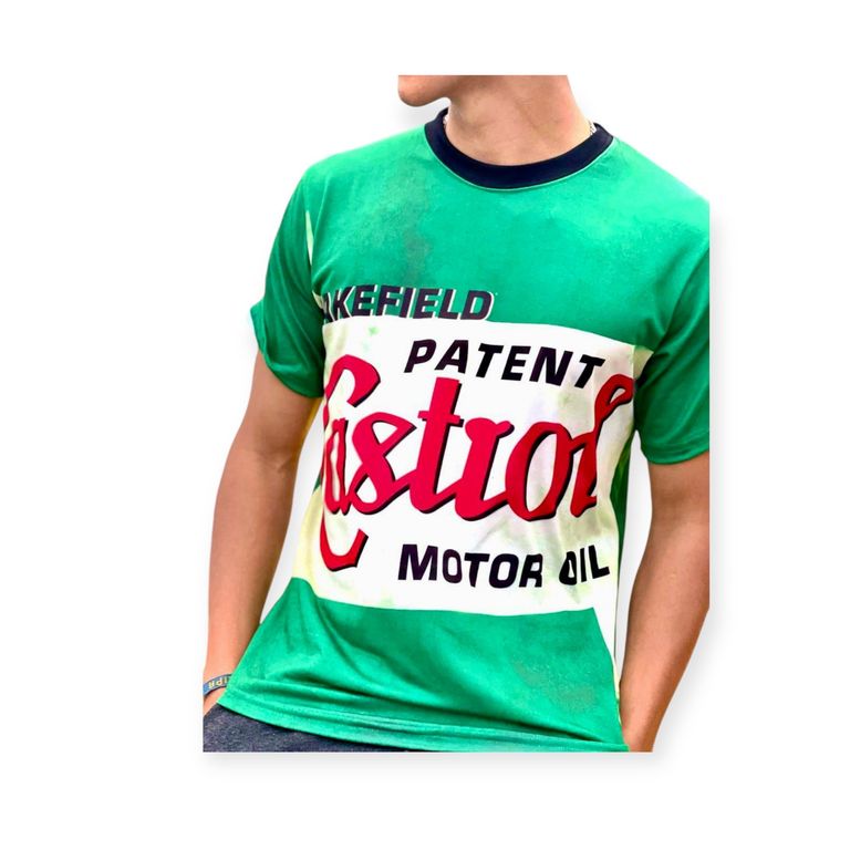 Polo Castrol Motor Oil Formula 1 Moto Camiseta F1 WRC Verde