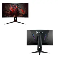 TEROS - Monitor curvo TE-2764G, 27" FHD VA, 240 Hz, 1ms, HDMI, DP, PIVOT