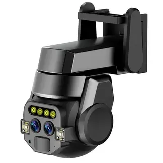 SEISA - Cámara de Seguridad Full HD 6MP IP66 360° WiFi Doble Lente Zoom 10x Q820EM