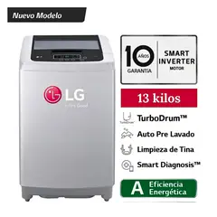 LG - Lavadora WT13DPBK Smart Motion Carga Superior 13kg Gris