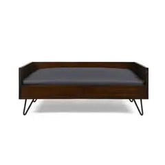 TU MESITA - Cama para Mascotas Peggy color Marrón oscuro patas de Metal