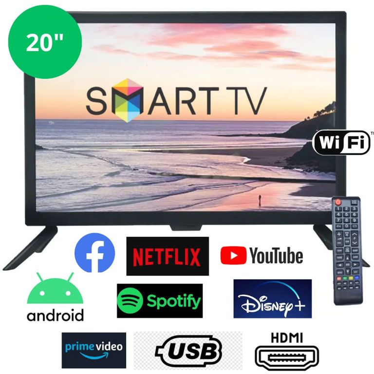 Televisor Smart LED 20 Pulgadas con ANDROID12 YUNTEL