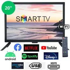 GENERICO - Televisor Smart LED 20 Pulgadas con ANDROID12 YUNTEL
