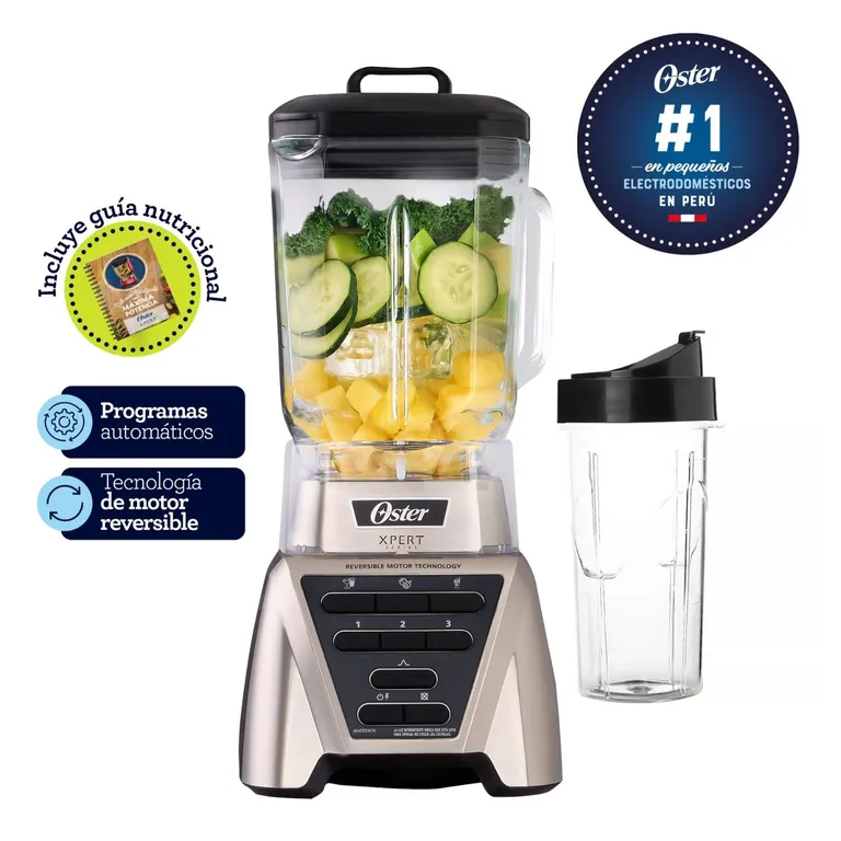 Licuadora reversible XPERT 2L 1400W con Blender BLST3ACPG053