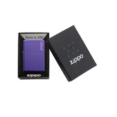 ZIPPO - Encendedor Classic Purple Matte Logo