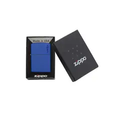ZIPPO - Encendedor Classic Royal Blue Matte Logo