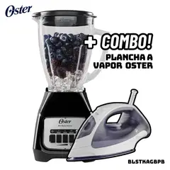 OSTER - LICUADORA 2 VELOCIDADES 800W NEGRA - BLSTKAGBPB + PLANCHA