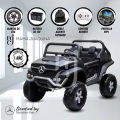 MERCEDES BENZ - Carro a Batería 4x4 «PRIME UNIMOG» Licenciado Black