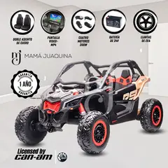 CONFORT - Carro a Batería 4x4 «CAN-AM VELOUIX» Licenciado Black