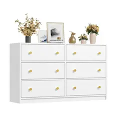 NACION MUEBLES - CÓMODA 6 CAJONES KATE NM
