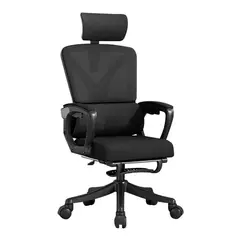 JOTA STORE - Silla Giratoria Evox CT258R con Reposapiés para Escritorio y Oficina - Negro