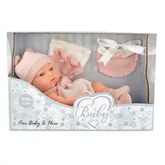 PEQUEÑAS TRAVESURAS - Muñeca Realista Baby So Lovely Bebe Real Recien Nacida 30 cm
