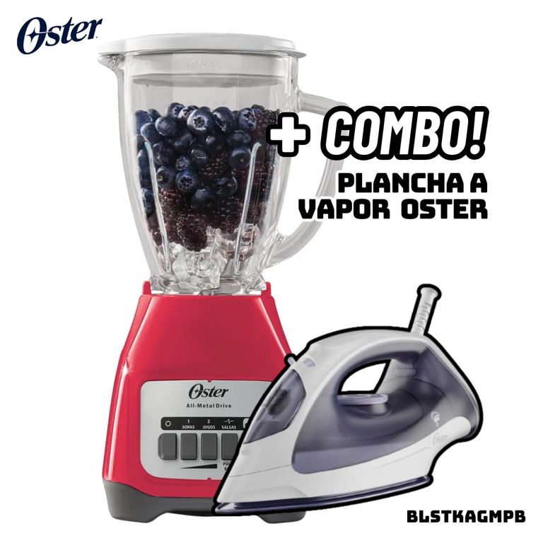 LICUADORA 2 VELOCIDADES 550W SANDIA - BLSTKAGMPB + PLANCHA